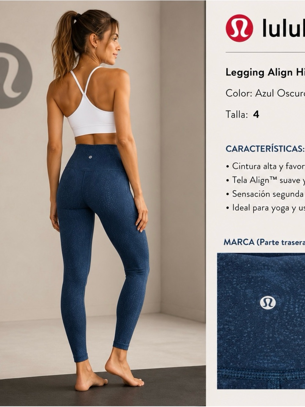 lululemon athletica Align High-Rise Leggings - Dark Blue Speckle